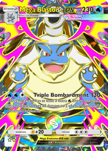Mega Blastoise ex card