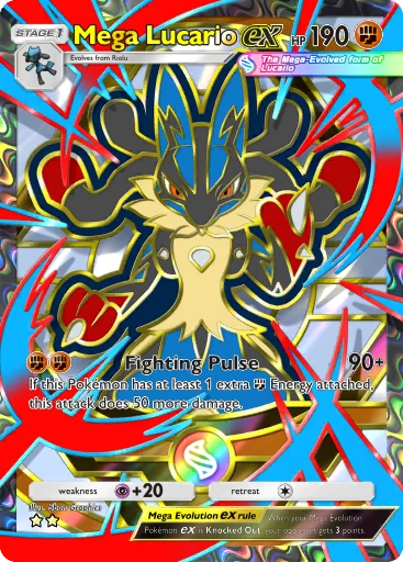 Mega Lucario ex card