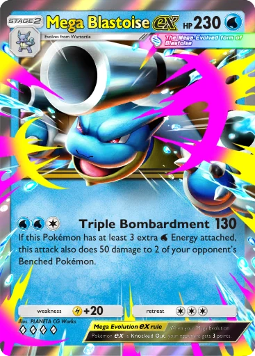 Mega Blastoise ex card