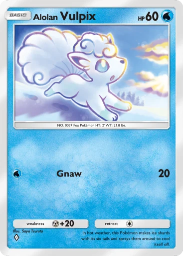 Alolan Vulpix card