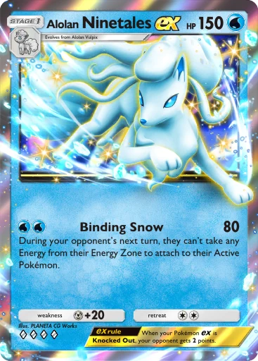 Alolan Ninetales ex card