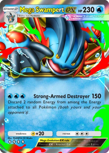Mega Swampert ex card