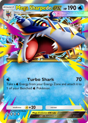 Mega Sharpedo ex card