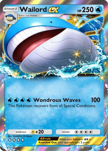 Wailord ex card