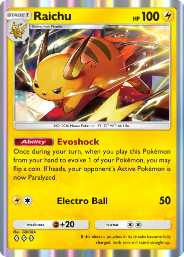 Raichu card