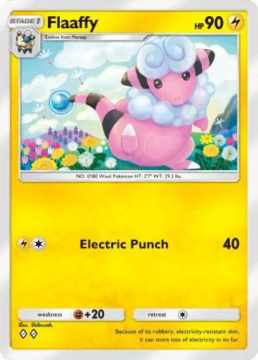 Flaaffy card