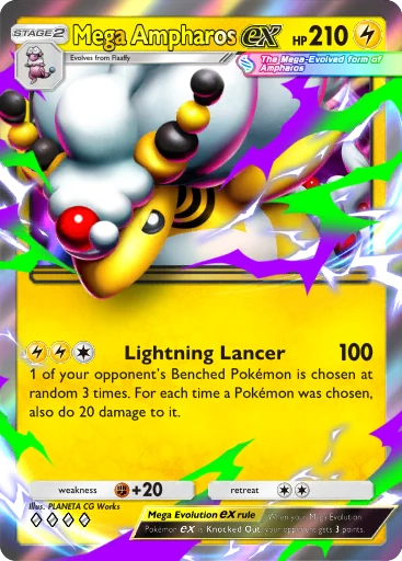 Mega Ampharos ex card