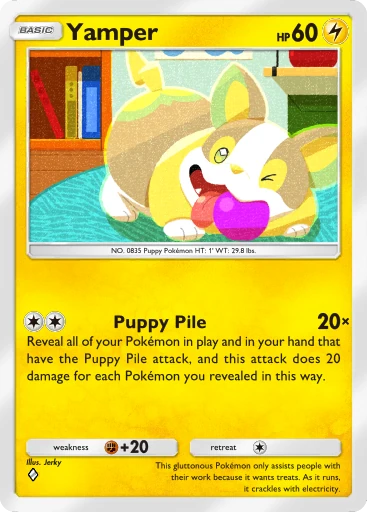Yamper card