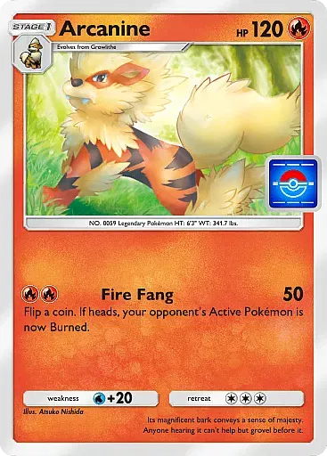 Arcanine card