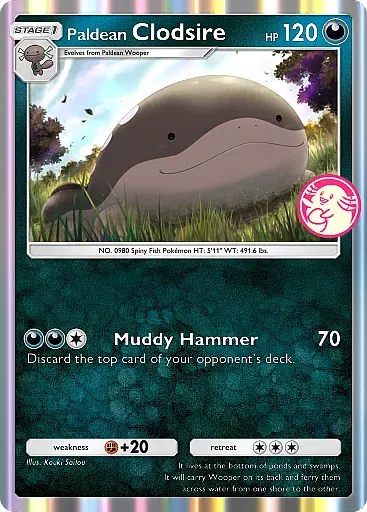 Paldean Clodsire card