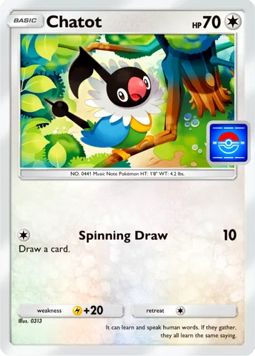 Chatot card