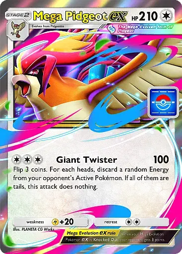 Mega Pidgeot ex card