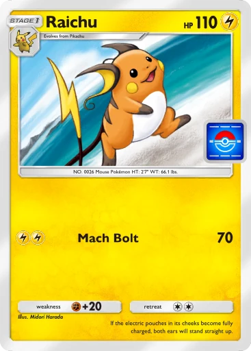 Raichu card