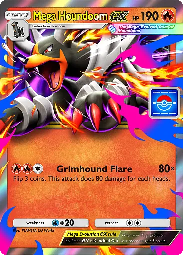 Mega Houndoom ex card
