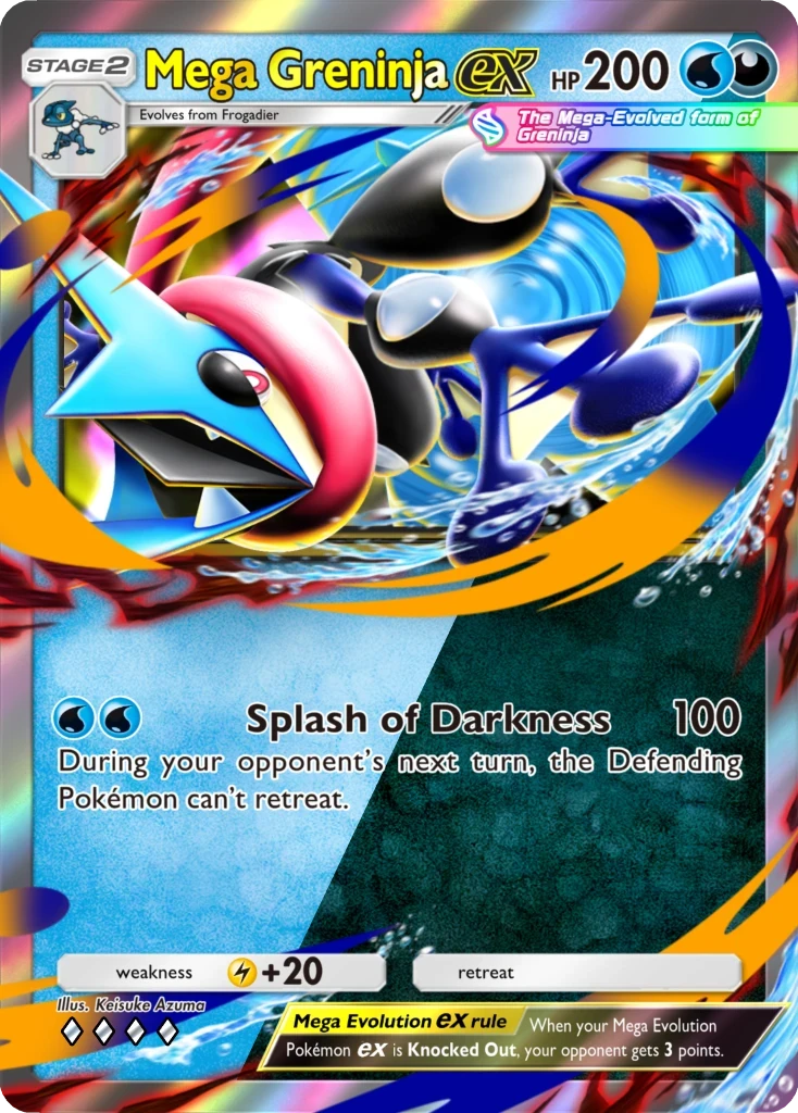 Mega Greninja ex card